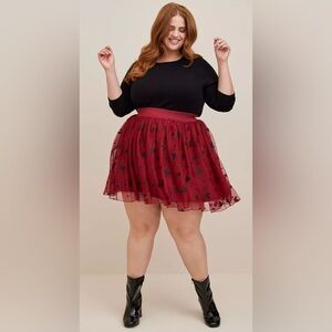 Disney Mickey Polka Dot Mini Tulle Skater Skirt